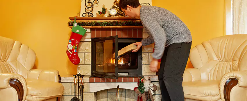 Rusted Metal Fireplace Restoration in Bartlesville, Oklahoma